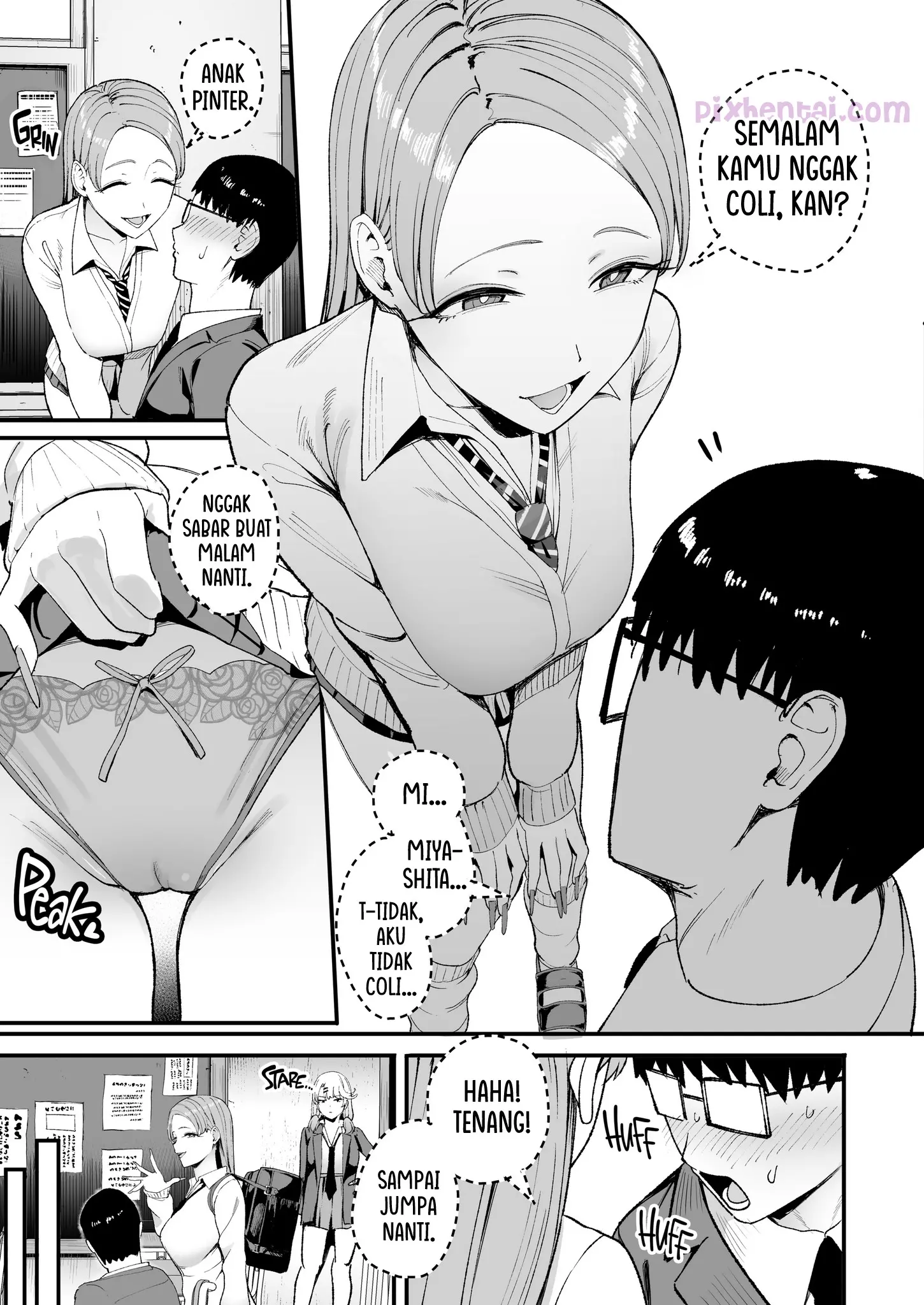 Komik hentai xxx manga sex bokep The Gyaru I Hang Out with Lets Me Use Her Pussy 4 page 28